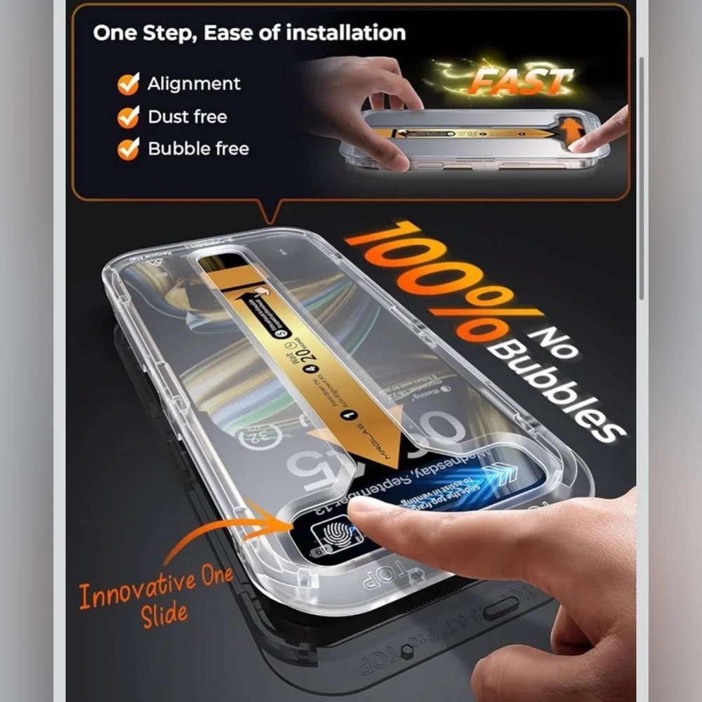 4-Pack TOP 9H+ Glass for iPhone 15 Pro Screen Protector military grade NEW